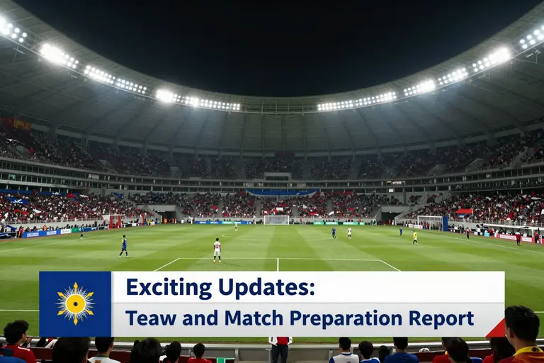 Exciting Updates: Team News and Match Preparation Report - A Comprehensive Deep Dive