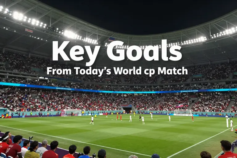 Key Goals From Today’s World Cup Match: Analyzing Every Decisive Strike