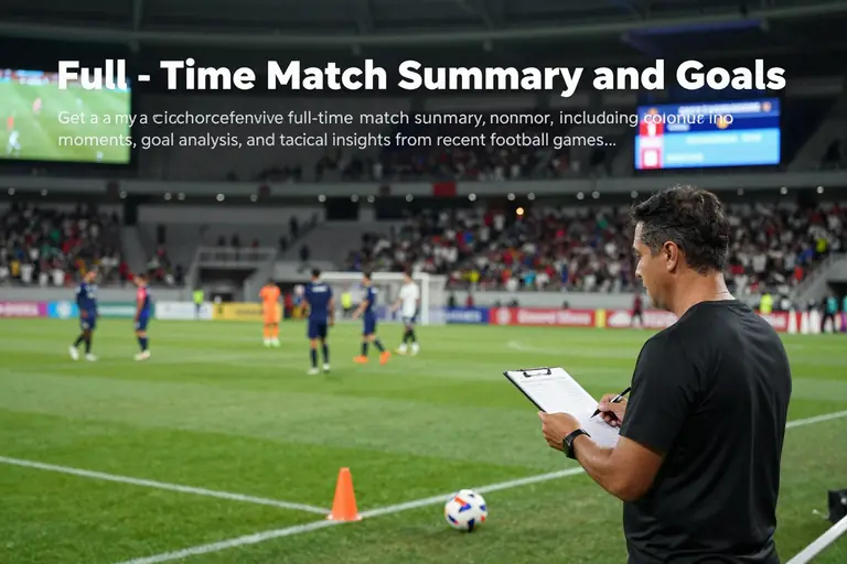Full-Time Match Summary and Goals